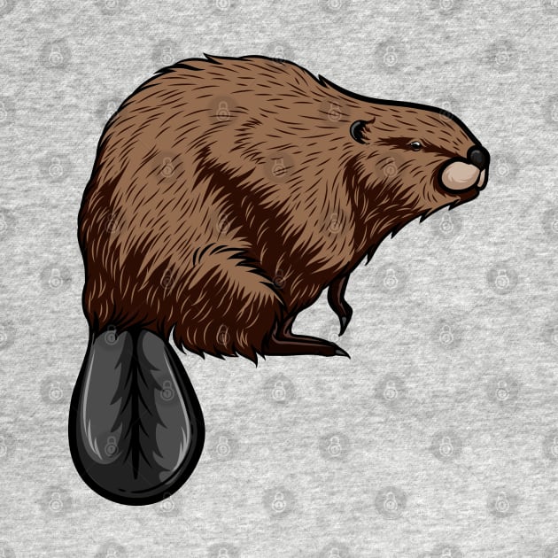 Beaver by Sticker Steve